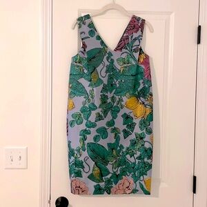 NWT J. Crew Collection Sleeveless Metallic Shift Dress Size 00